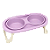 Comedouro Duplo Suspenso Lilas - Imagem 1