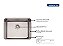 OUTLET - CUBA QUADRUM UNDERMOUNT 50X40 VAL 4 1/2" - TRAMONTI - Imagem 3