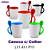 Caneca com colher e interior colorido - Imagem 1