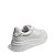 Tênis Flatform Couro Confort Branco Recortes - Imagem 2