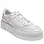 Tênis Flatform Couro Confort Branco Recortes - Imagem 4