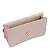 Bolsa Envelope Couro Floater Bege e Rosa Alça Metalizada - Imagem 6