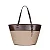 Bolsa Grande Canvas Marrom Alça De Ombro - Imagem 1