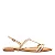 Rasteira Bico Folha Napa Knit Bege - Imagem 2