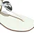 Rasteira Napa Madri Off White Metal Orgânico - Imagem 3