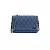 Bolsa Matelassê Jeans Azul Alça Transversal - Imagem 1