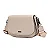 Bolsa Soft Bege Alça Gorgurão Transversal - Imagem 3