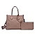 Kit Bolsa Tote Soft E Clutch Cinza - Imagem 1