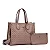 Kit Bolsa Tote Soft E Clutch Cinza - Imagem 2