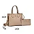 Kit Bolsa Tote Soft E Clutch Bege - Imagem 5