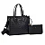 Kit Bolsa Tote Soft E Clutch Preta - Imagem 2