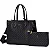 Kit Bolsa Tote Soft E Clutch Preta - Imagem 3