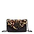 Bolsa Envelope Couro Estampa Animal Print Onça Alça Transversal Corrente - Imagem 1