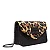 Bolsa Envelope Couro Estampa Animal Print Onça Alça Transversal Corrente - Imagem 2