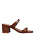 Mule Couro Confort Marrom Salto Bloco - Imagem 2