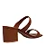 Mule Couro Confort Marrom Salto Bloco - Imagem 3