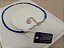 Colar Chocker de Pedra Natural Cianita Azul banhado em Ouro Branco - Imagem 5