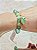 Pulseira Quartzo Verde e pingente Coração Quartzo Verde e zircônia (pulseira elástica) - Imagem 2