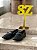 Mocassim Preto em Couro Vazado - Imagem 1