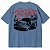 Camiseta Oversized Trip Side Silk Azul - Imagem 1