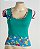 BLUSA VERDE  CUSTOMIZADA - Imagem 1