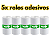 Kit 5 bobina Adesiva Continua Térmica Para Mini Impressora Gatinho 57mm - Imagem 2