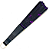 Leque Simples Cigana Paetê e Renda - Roxo/ Preto - Imagem 2