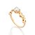 ANEL SKINNY CORAÇÕES ABAULADOS BANHADO A OURO 18K  ROMMANEL 513576 - Imagem 2