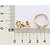 ANEL ARO DUPLO FLORES COLORIDAS BANHADO A OURO 18K  COM ZIRCÔNIAS ROMMANEL 513578 - Imagem 3