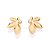 BRINCO FLOR BANHADO A OURO 18K COM ZIRCÔNIAS BRANCAS ROMMANEL 527480 - Imagem 1