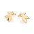 BRINCO FLOR BANHADO A OURO 18K COM ZIRCÔNIAS BRANCAS ROMMANEL 527480 - Imagem 2