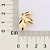 BRINCO FLOR BANHADO A OURO 18K COM ZIRCÔNIAS BRANCAS ROMMANEL 527480 - Imagem 3