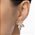 BRINCO FLOR BANHADO A OURO 18K COM ZIRCÔNIAS BRANCAS ROMMANEL 527480 - Imagem 4