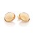 BRINCO BOTÃO MEIA ESFERA BANHADO A OURO 18K  ROMMANEL 527481 - Imagem 1