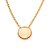 GARGANTILHA COM MEIA ESFERA BANHADO A OURO 18K ROMMANEL 532584 - Imagem 1