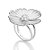 MAXI ANEL FLOR PRATA 925 E ZIRCÔNIAS BRANCAS ROMMANEL 810348 - Imagem 2