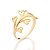 ANEL SKINNY CORAÇÕES BANHADO A OURO 18K ROMMANEL 513582 - Imagem 2