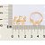 ANEL SKINNY CORAÇÕES BANHADO A OURO 18K ROMMANEL 513582 - Imagem 3