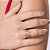ANEL SKINNY CORAÇÕES BANHADO A OURO 18K ROMMANEL 513582 - Imagem 4