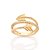 ANEL ARO TRIPLO FLECHA ZIRCÔNIAS BRANCAS BANHADO A OURO 18K ROMMANEL 513584 - Imagem 1