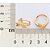 ANEL ARO TRIPLO FLECHA ZIRCÔNIAS BRANCAS BANHADO A OURO 18K ROMMANEL 513584 - Imagem 3