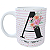 Caneca  Alfabeto Floral com Foto e Nome - Imagem 1