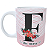 Caneca Alfabeto Floral com Nome e Foto - Imagem 1