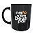 Caneca Preta Café com Deus - Imagem 1