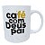 Caneca Branca Café com Deus - Imagem 2