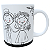 Caneca Noivos Desenho - Imagem 2