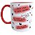 Caneca Vermelha Frases Românticas - Imagem 1