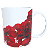Caneca Floral Rosa Vermelha - Imagem 2