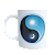 Caneca  Yin e Yang Sol e Lua - Imagem 1