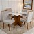 Mesa de Jantar Los Angeles 90x90 c/ 4 cadeiras madeira maciça - Imagem 4